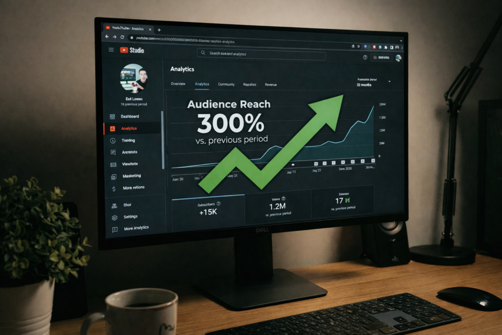 Growing YouTube channel with multilingual content.